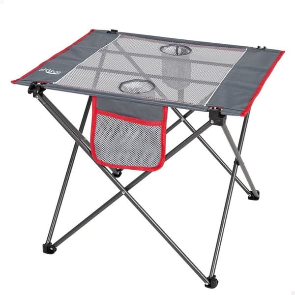 Sammenklappeligt bord Aktive Camping Grå 62 x 50 x 50 cm (2 enheder)