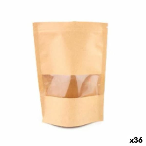 Set med återanvändningsbara livsmedelspåsar Algon Hermetisk stängning 10 x 15 x 3,5 cm (36 antal)