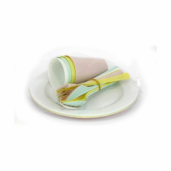 Servissats Dem 20 Delar Multicolour Picknick (12 antal)