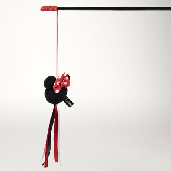 Legetøj til katte Minnie Mouse Sort 3,0 x 7,0 x 46,0 cm Plastik