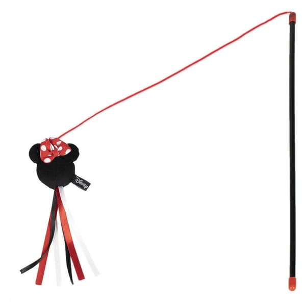 Legetøj til katte Minnie Mouse Sort 3,0 x 7,0 x 46,0 cm Plastik