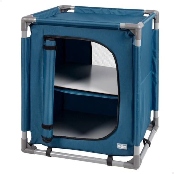 Campinggarderobe Aktive Blå Sammenleggbar 56 x 66 x 46 cm 2 enheter