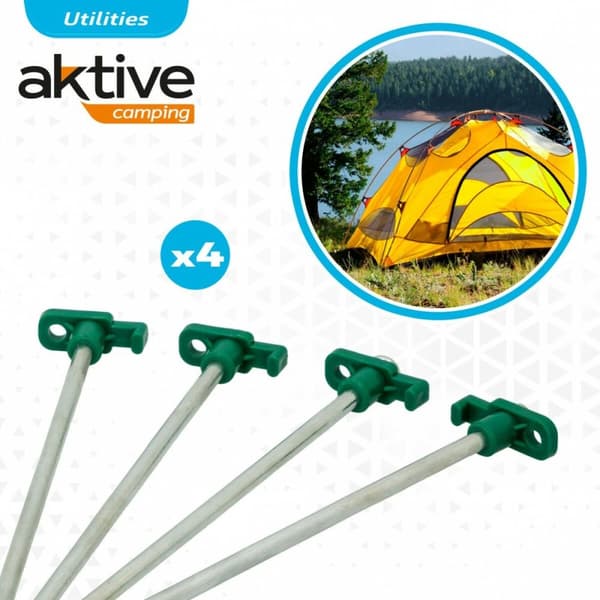 Telttakiila Aktive 25 cm 4 Kappaletta Ø 8 mm (24 osaa)