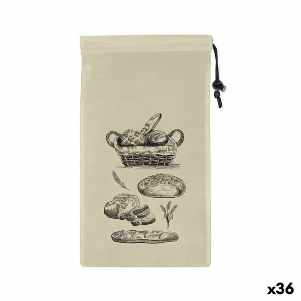 Uudelleenkäytettävä ruokapussisetti Quttin Leipä TNT (Non Woven) 2 Kappaletta 25 x 45 cm (36 Osaa)