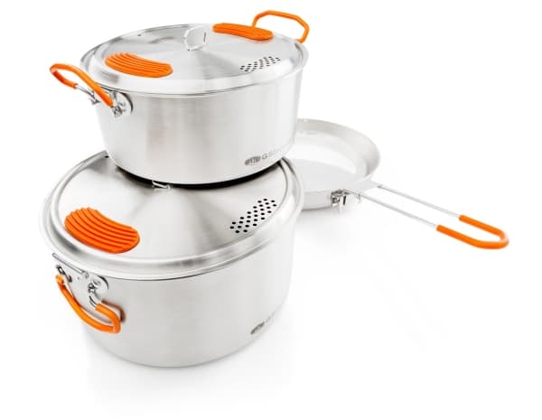 GSI Outdoors 68183, Sett, Rustfritt stål, Sølv, Oransje, Silikon, Rustfritt stål