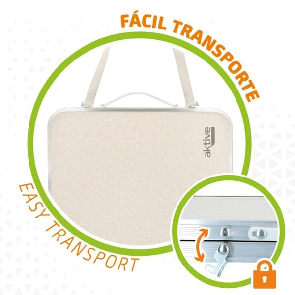 Klappbord Aktive Krem 60 x 25 x 40 cm (4 enheter)