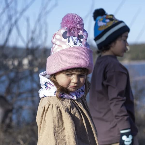 Hat & Vanter Minnie Mouse Lyserød 2 Dele