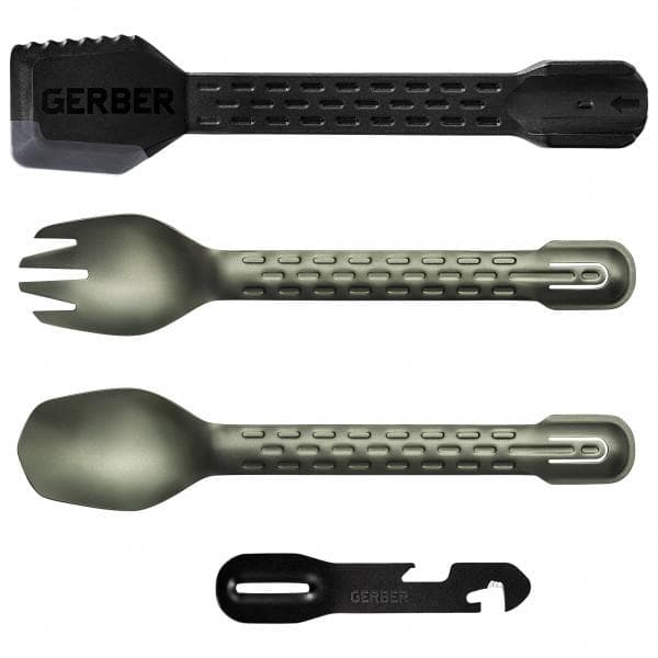 GERBER COMPLEAT FLAT,  bestickset Gerber, spork aluminium