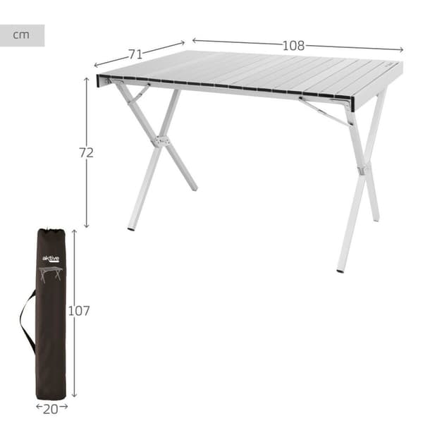 Sammenklappeligt bord Aktive 108 x 72 x 71 cm (2 enheder)