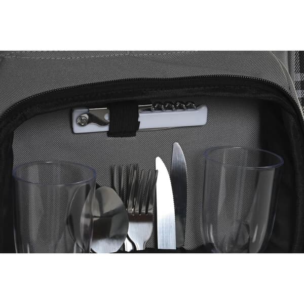 Pikniksetti DKD Home Decor 28,5 x 20 x 39 cm Tumman harmaa