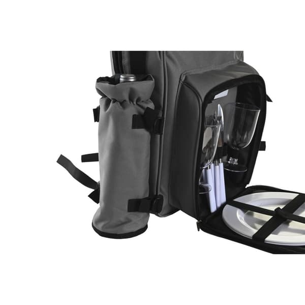 Picknick set DKD Home Decor 28,5 x 20 x 39 cm Mörkgrå