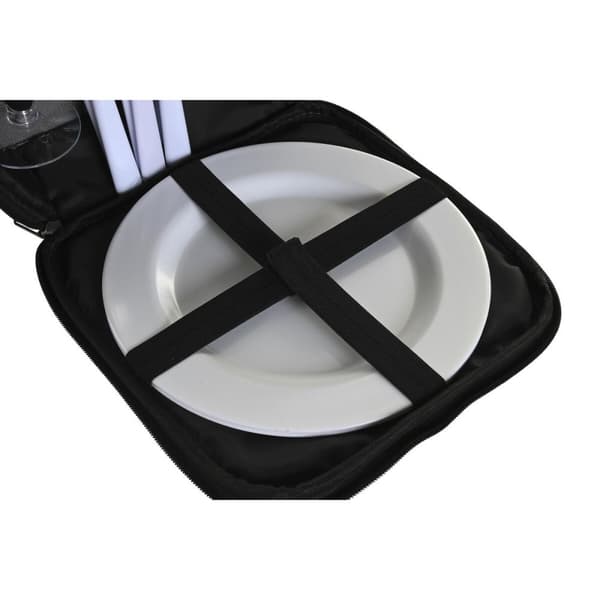 Picknick set DKD Home Decor 28,5 x 20 x 39 cm Mörkgrå
