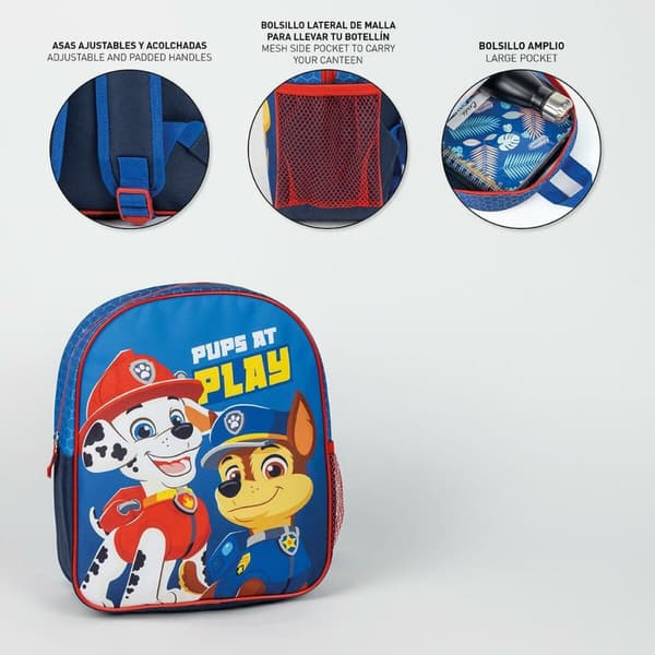Skoletaske The Paw Patrol Blå 8,0 x 30,0 x 25,0 cm