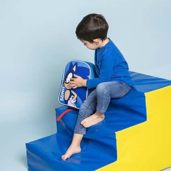 Skolebag Sonic Blå 21,7 x 28,0 x 9,0 cm