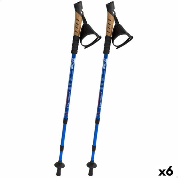 Sett med 2 turstaver Aktive 5 x 135 x 5 cm (6 enheter)