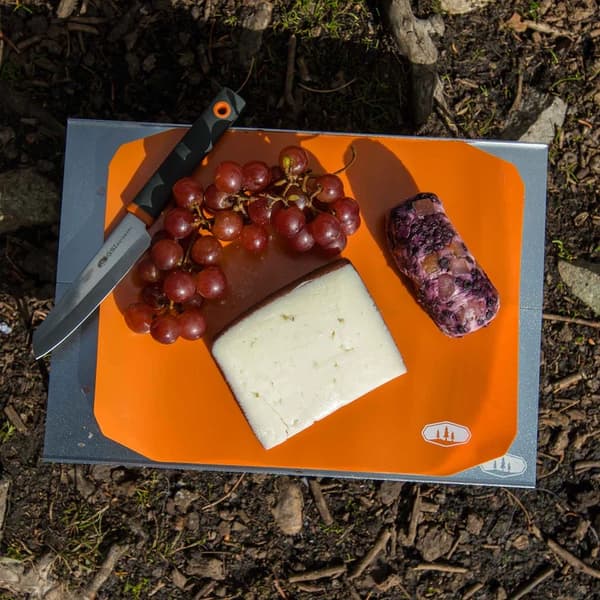 GSI SANTOKU CUT + PREP SET ,  matlagningskniv camping, vikbar skärbräda