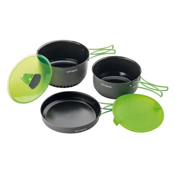 Potote - Optimus - Terra Camp 4 - Anodiserad aluminium - 7 delar - Keramisk non-stick