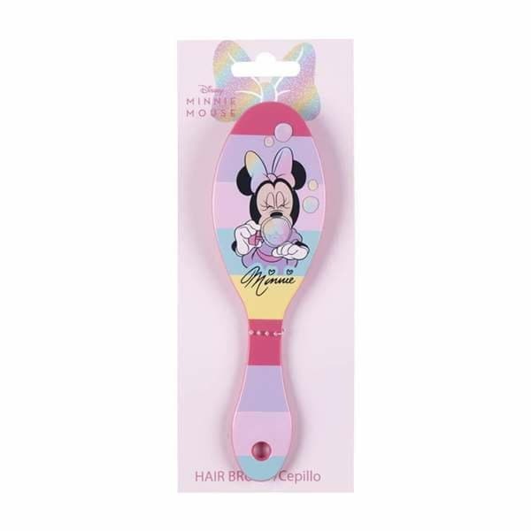 Børste til Jevning av Håret Minnie Mouse Rosa