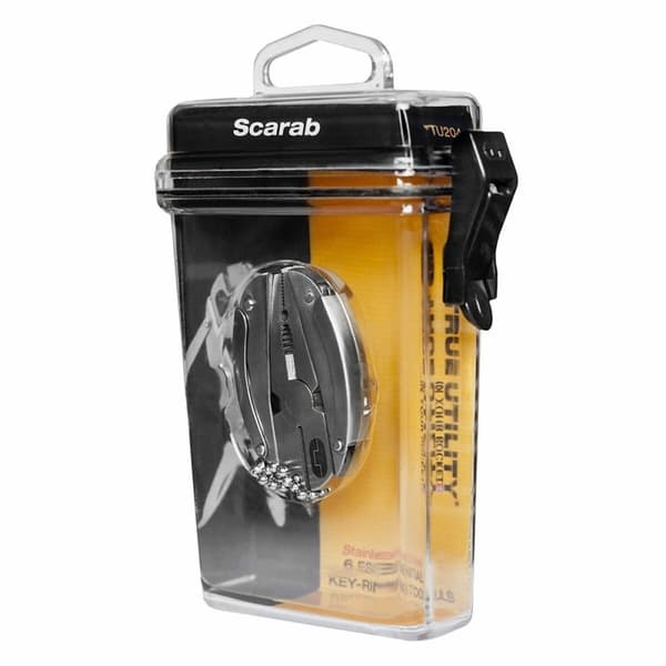 Multi-purpose kniv True Scarab7 tu204k 7 i 1 Sølv