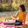 Miniatyrbillede 2 af 11: Sammenklappelig picnickurv med bakkebord Pickning InnovaGoods