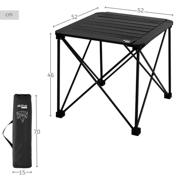 Sammenklappeligt bord Aktive 52 x 46 x 52 cm (2 enheder)