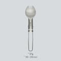Miniatyrbild 4 av 6: ESBIT TITANIUM 2-IN-1 FORK / SPOON, titanspork fällbar, Esbit titaniumspork