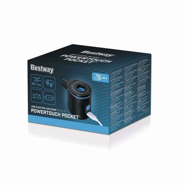 Bestway Elektrisk Pump 57x5x65 cm 90 L/min Uppblåsbar och Camping 62289