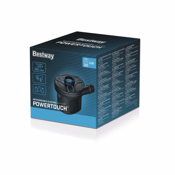 Bestway Elektrisk Pump 11,5x10,1x10,4 cm 565 L/min Uppblåsbar och Camping 62260