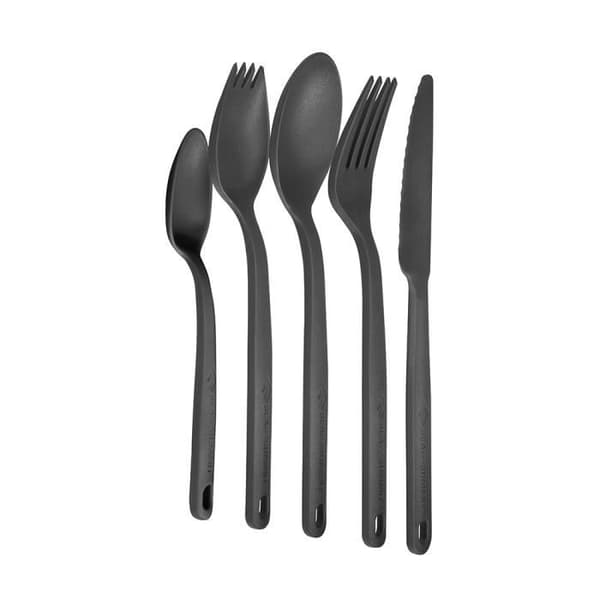 Sea To Summit Camp Cutlery, Svart, Grön, 31 g