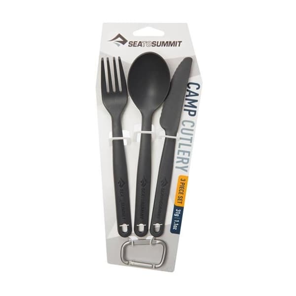 Sea To Summit Camp Cutlery, Svart, Grön, 31 g