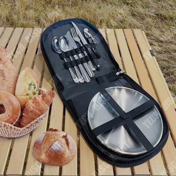 TD® Camping Bordsväska i rostfritt stål Resor Bergsbestigning Resor Camping Handväska Bärbar utomhusdräkt