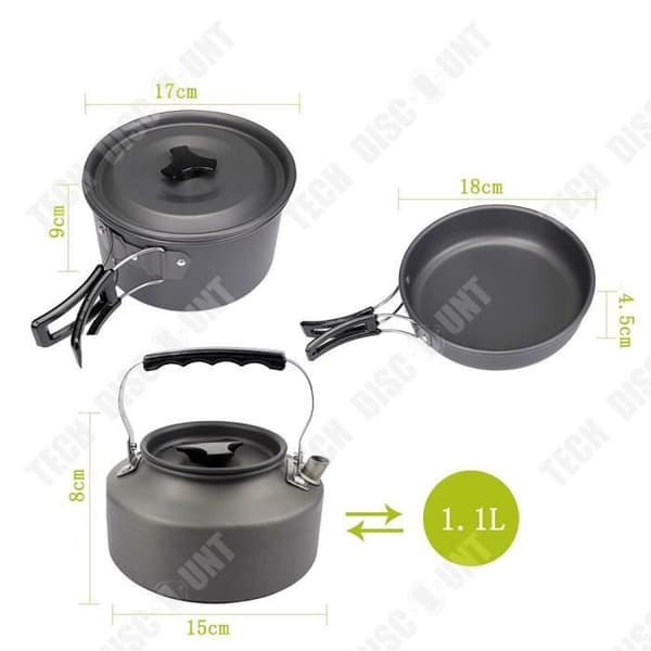 TD® Campinggrytor och pannor Set Säkert och hållbart Lätt att förvara och transportera Lämplig för friluftscamping