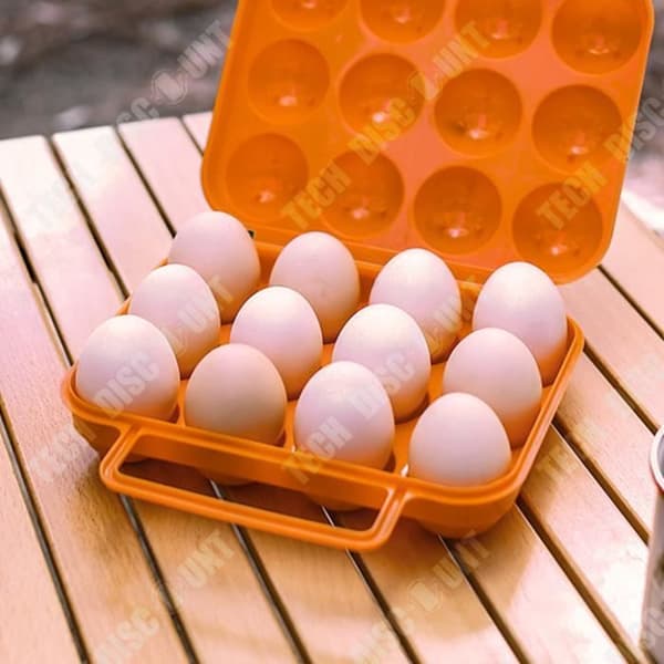 TD® 12 Grid utomhus stötsäker ägglåda Bärbar äggbricka Droppsäker förvaringslåda