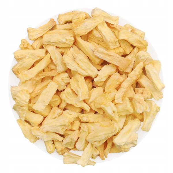 Frysetørrede ananasstykker - lækker frysetørret frugt - 100g