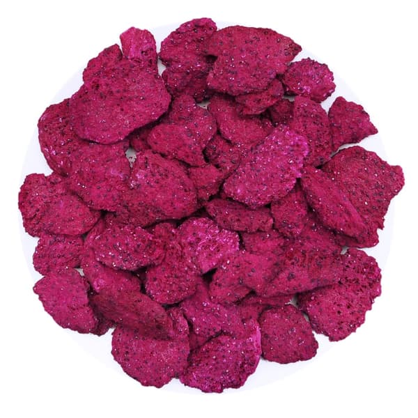 Dragon Fruit Frysetørrede pitaya skiver, Dragon Fruit - 20g