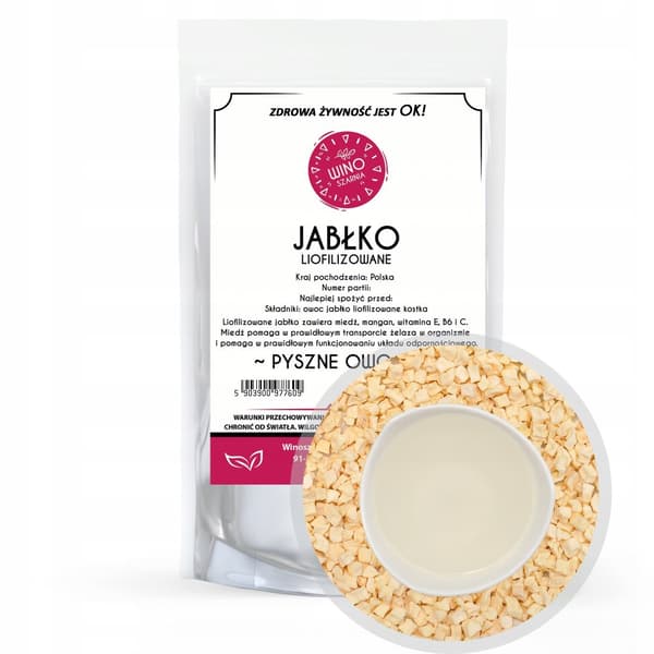 Äppeltärningar, frystorkad läcker frukt - 20g
