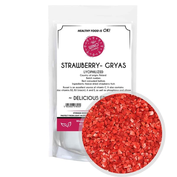 Jordgubbsgryn frystorkad läcker frukt 100g
