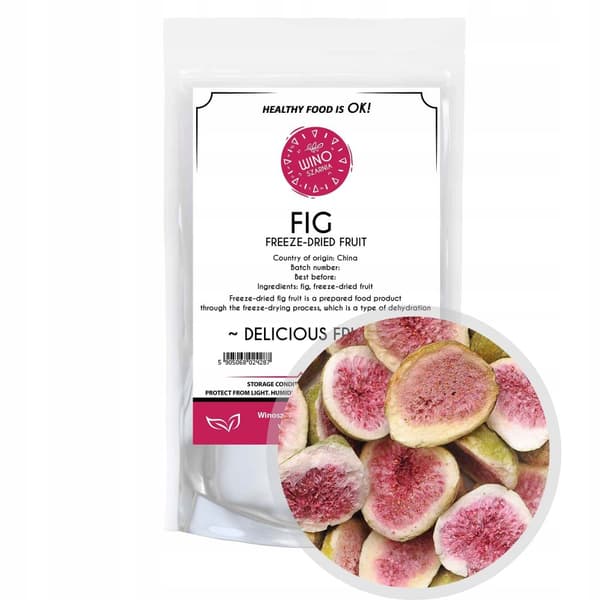 Frystorkad fikon halv läcker frukt 50g - frystorkad frukt