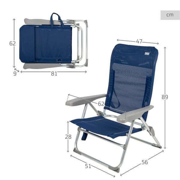 Polstrede Campingstol Colorbaby