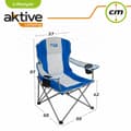 Miniatyrbillede 6 af 6: Polstrede Campingstol Aktive 57 x 60 x 97 cm Blå