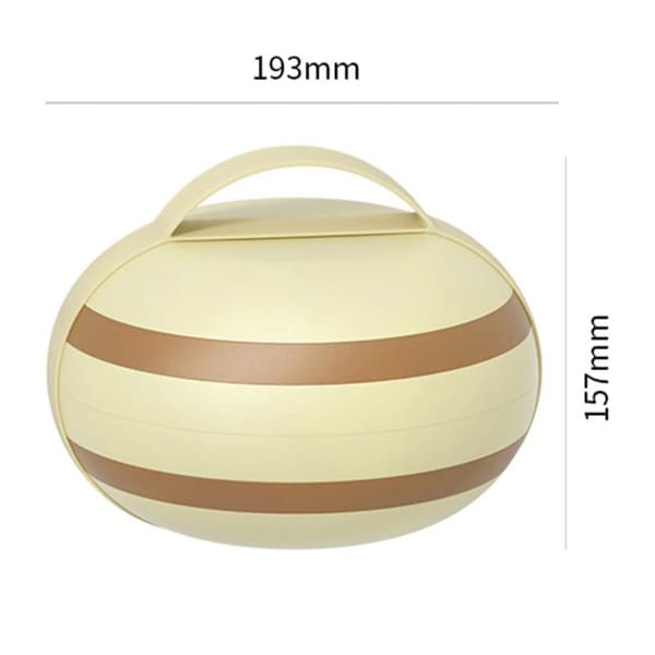 Campingbestickset, Lättviktig Bärbar Design, Komplett Bestick Ingår,Gul