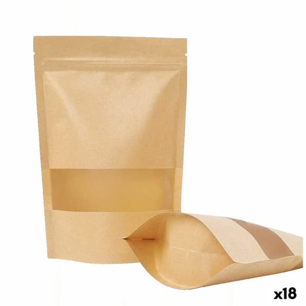 Genanvendelig madpose Algon 14 x 20 x 4 cm 12 Dele (18 enheder)