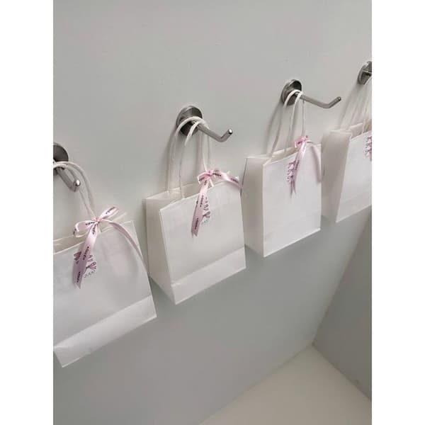 Papperskasse Algon Vit 20,6 x 11 x 27 cm 3 Delar (24 antal)
