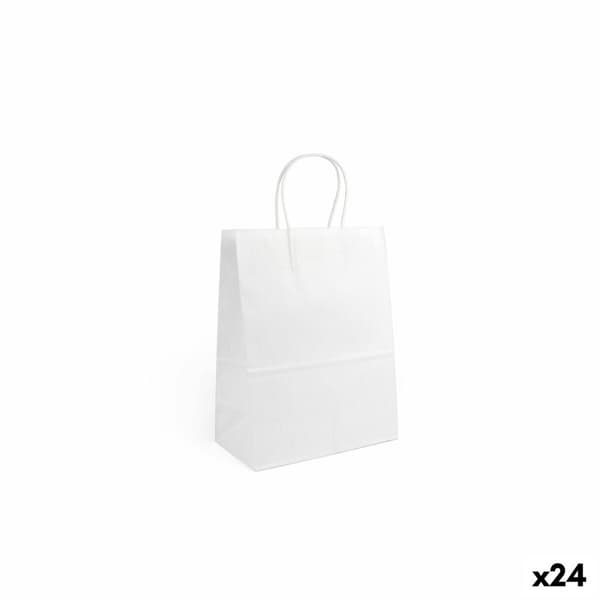 Papperskasse Algon Vit 20,6 x 11 x 27 cm 3 Delar (24 antal)