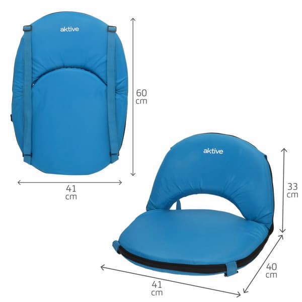 Sæde Aktive Blå 41 x 33 x 40 cm Foldbar (2 enheder)
