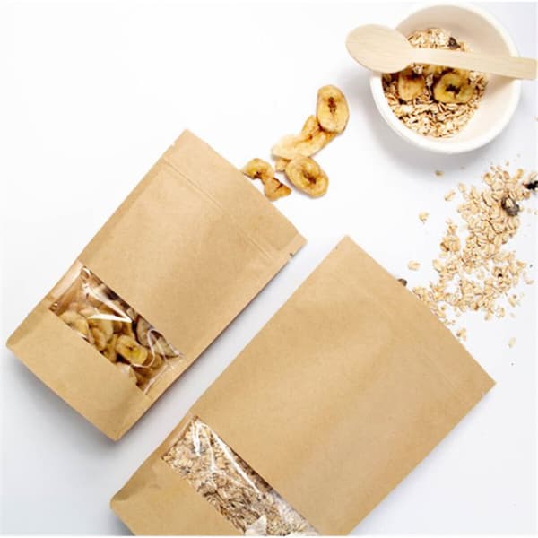 Gjenbrukbar matpose Algon Kraft 17 x 24 x 4 cm 15 Deler (12 enheter)