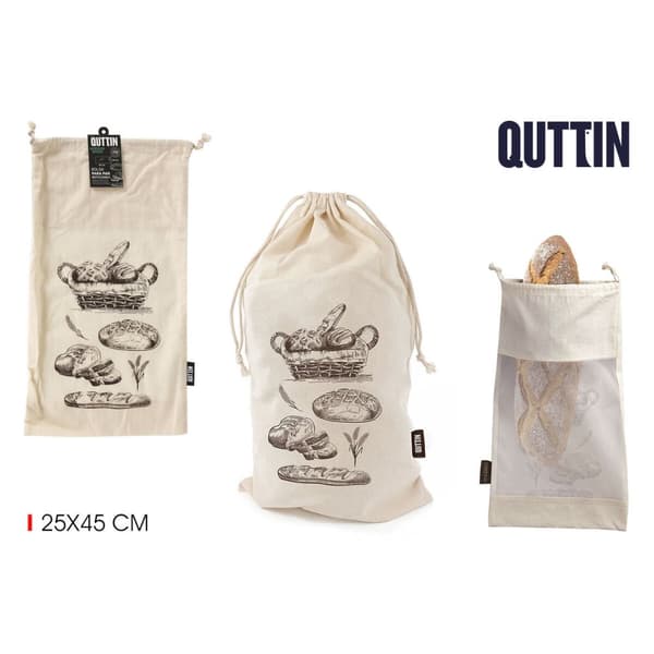 Genanvendelig madpose Quttin Bread 25 x 45 cm (24 enheder)