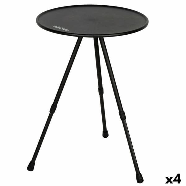 Sammenklappeligt bord Aktive Sort 37 x 55 x 37 cm (4 enheder)