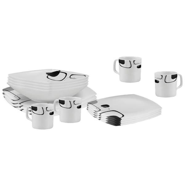 Middagsservering - BRUNNER - Enigma Set - 16 delar - Vit