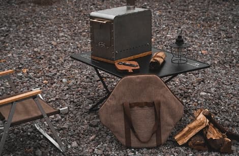 Förvaringsväska för grillbricka för campingplats utomhus
